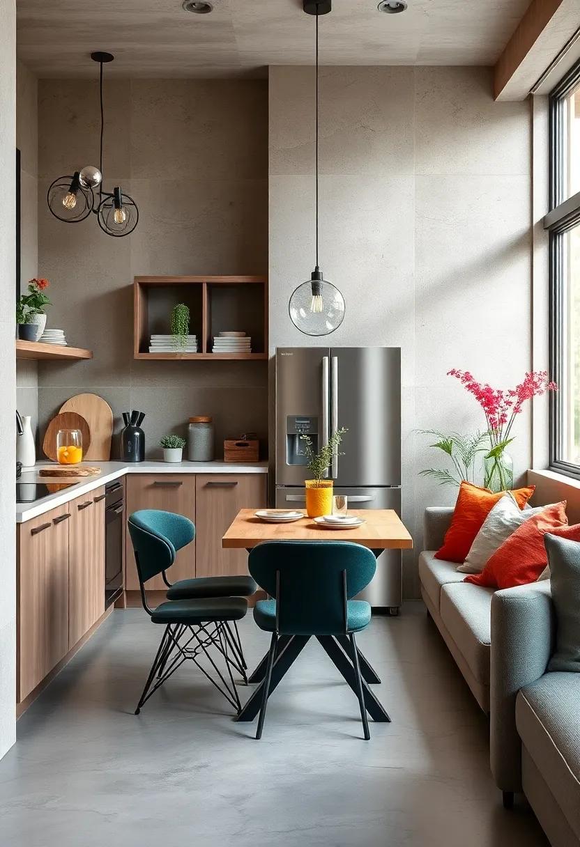 Foldable Tables and Chairs: Incorporate foldable furniture that can be stashed away when not in use, allowing for more open space