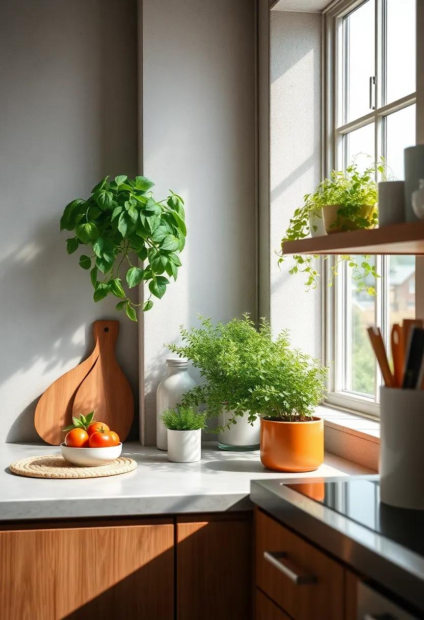 Fresh Herb Garden: Create a small herb garden on your windowsill for easy access to fresh flavors and a touch of greenery