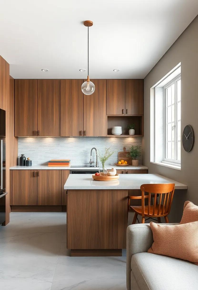 hidden Trash Bins: Install pull-out trash and recycling bins inside cabinets to keep them out of sight and maintain a clean kitchen aesthetic