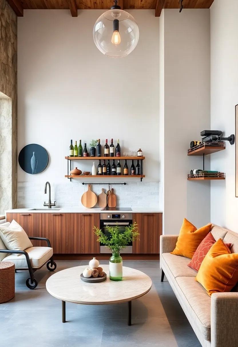 Wall-Mounted Wine Racks: Save space and display your wine selection with stylish wall-mounted racks that add both function and flair