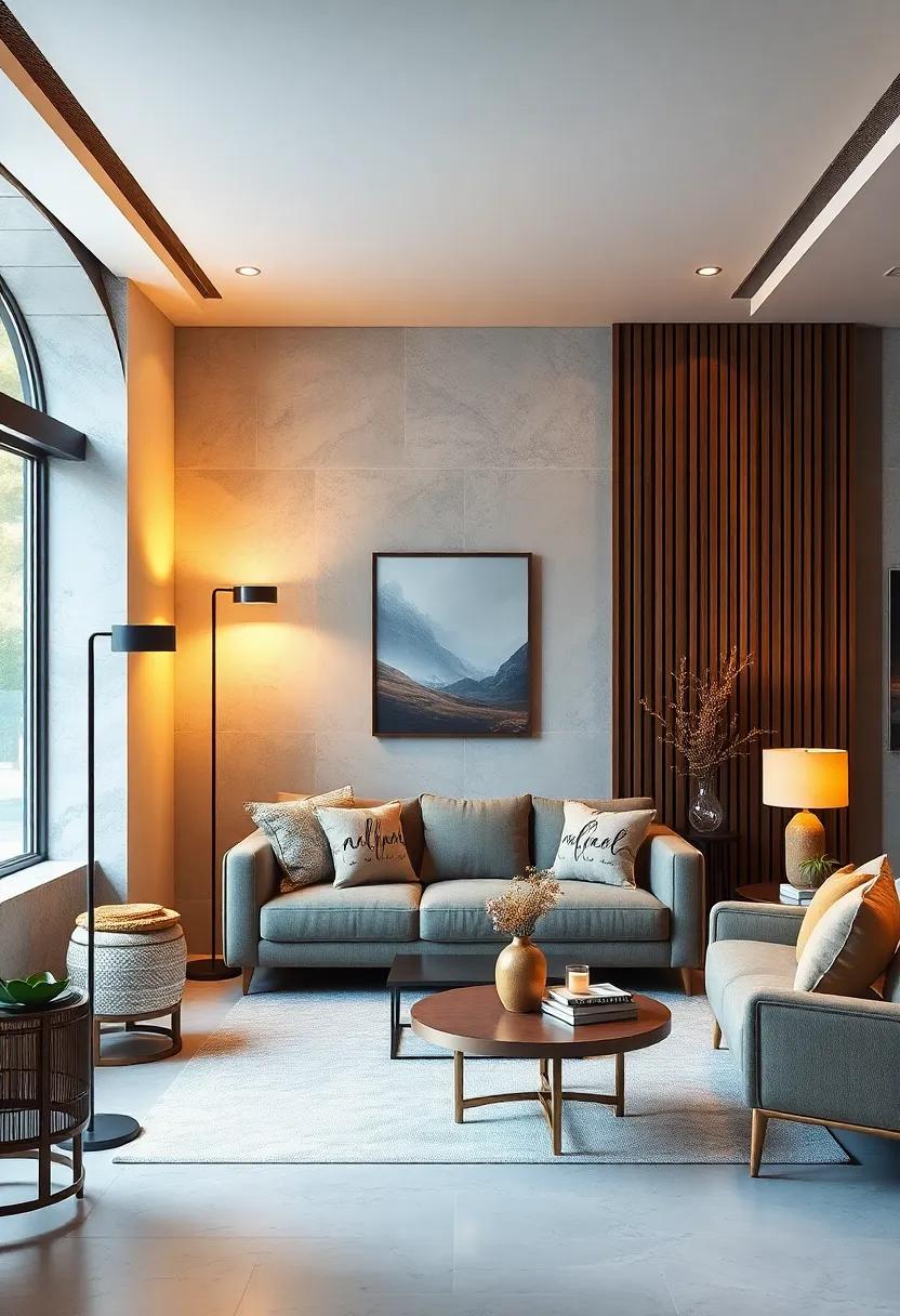 Stylish lighting options: Choose modern floor lamps ‌or pendant lights to highlight specific ‍areas while adding functional aesthetics to your small living ⁤room