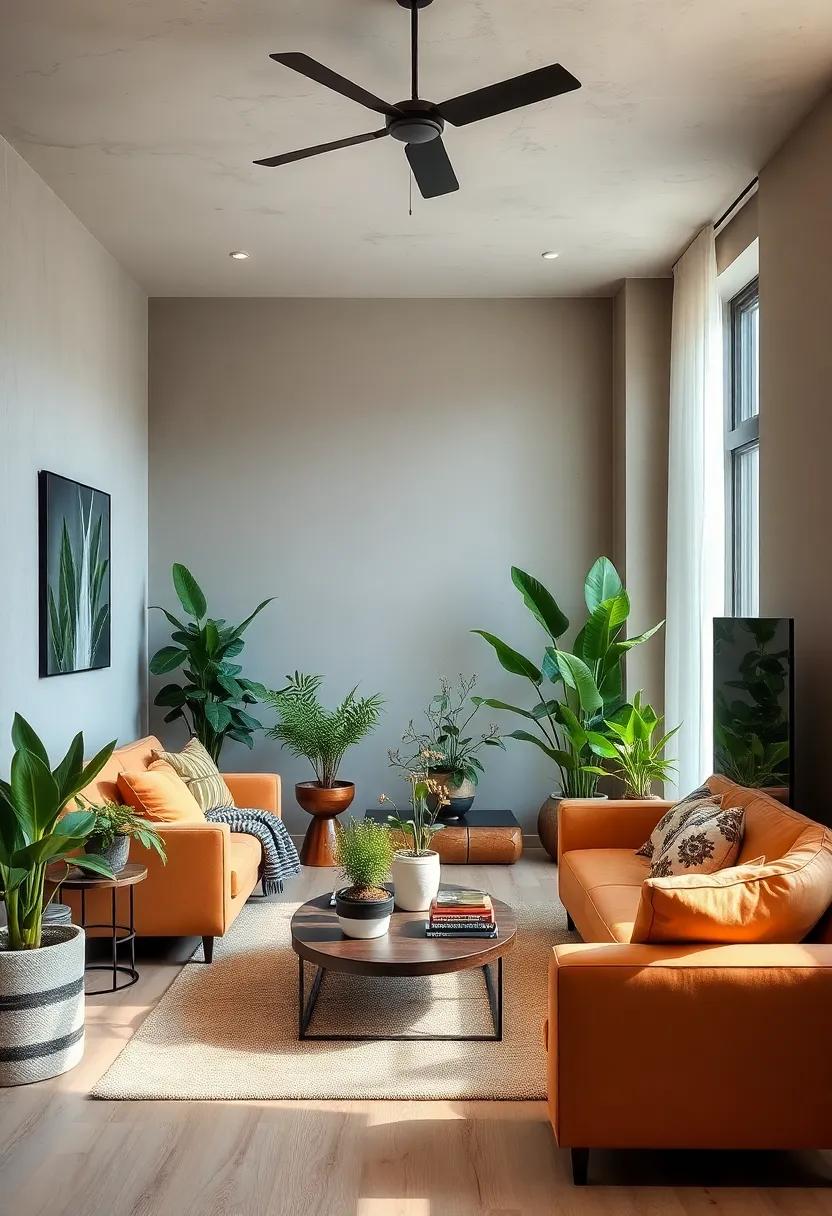 Indoor greenery: Incorporate‍ houseplants ‍to bring⁢ life to your small living room, adding a touch of nature that purifies the air and brightens the space