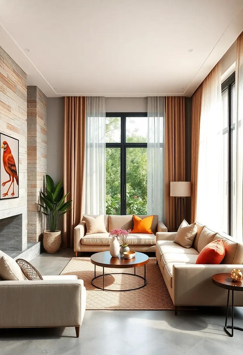 Area rugs to define spaces: Use rugs to separate different areas within the room, aiding ⁣in zoning and adding a pop of color and comfort underfoot