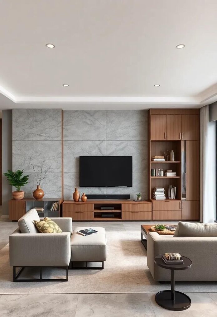 27-stylish-living-room-wall-units-with-storage-cabinets-to-maximize-your-space.jpg 27 Stylish Living Room Wall Units with Storage Cabinets to Maximize Your Space