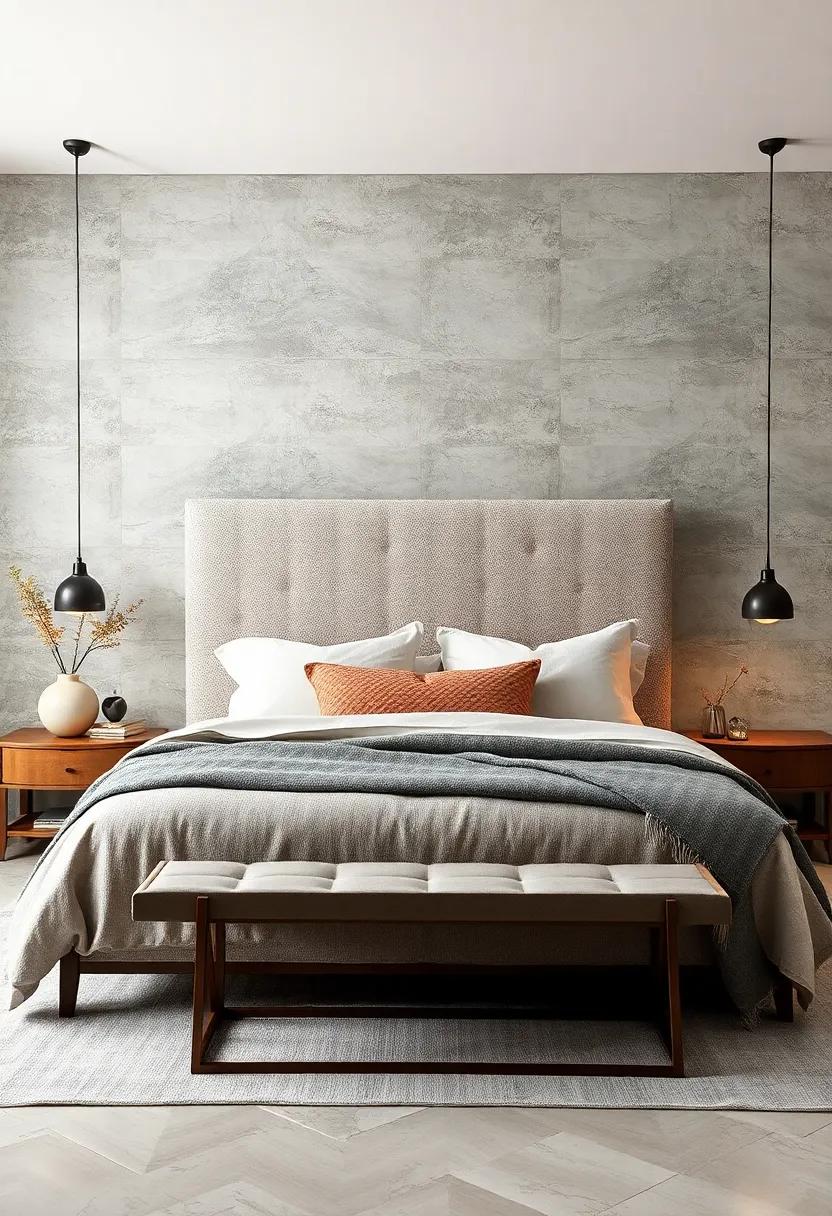 Boucle Fabric Headboard: Upgrade ⁢your headboard with a boucle ⁤fabric for an understated ‌yet chic focal​ point that invites coziness