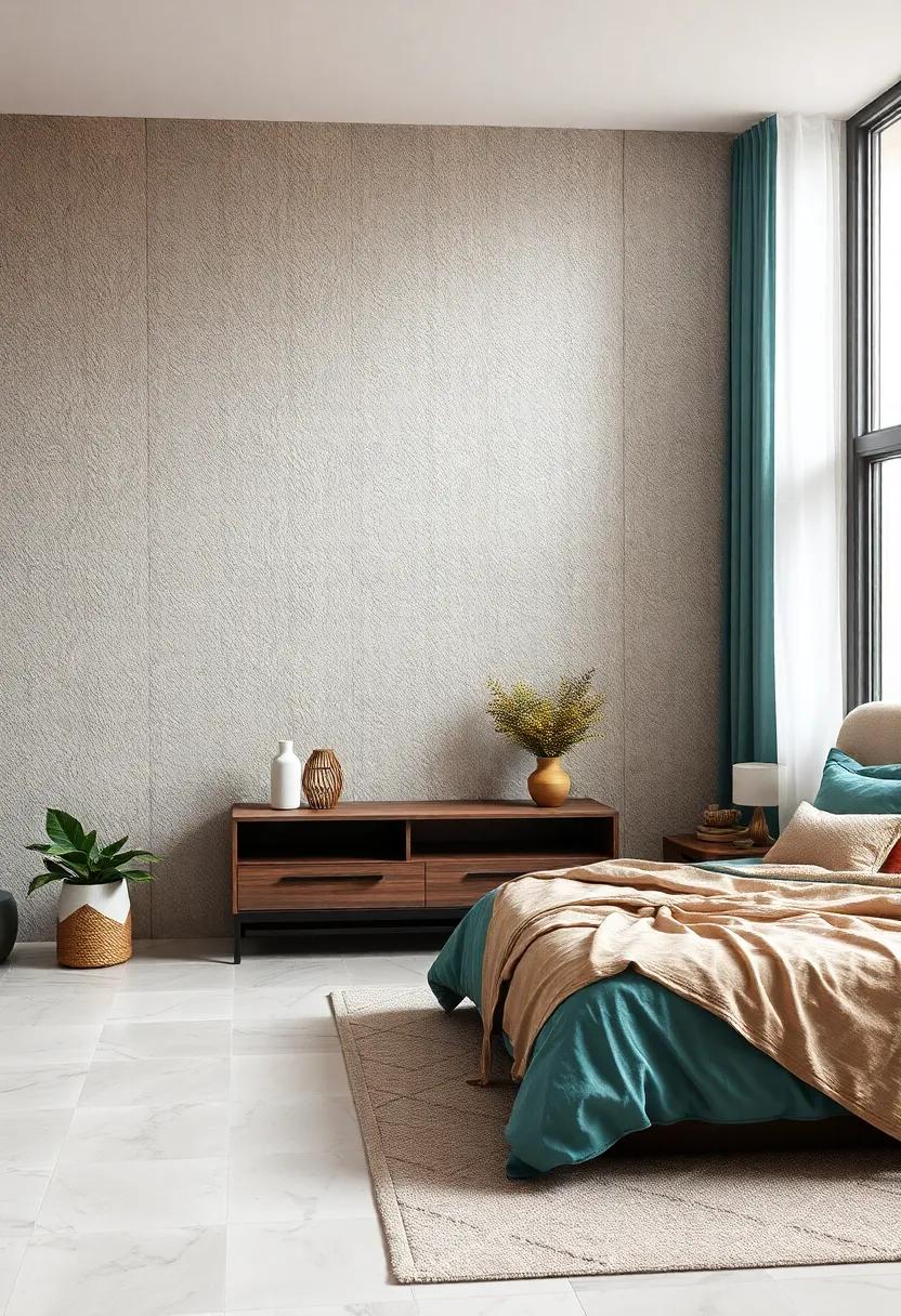 Textured⁢ Wallpaper: Consider‌ using textured wallpaper ⁤to create an accent wall that adds‌ depth and helps‍ set a ⁣cozy tone