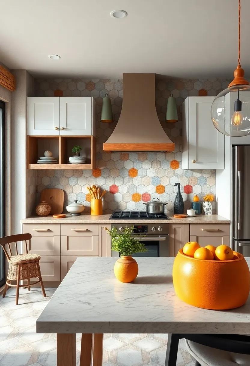 Color-Pop Accents: Use vibrant accent‌ tiles to highlight​ specific areas, such ‍as ⁤a backsplash or above the stove, adding a playful touch