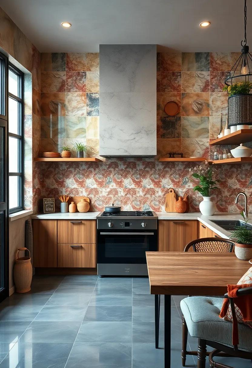 glossy Glazed Finishes: Incorporate glossy tiles for a ⁤vibrant shine that not only looks stunning but‌ also makes ​your kitchen⁣ feel more spacious