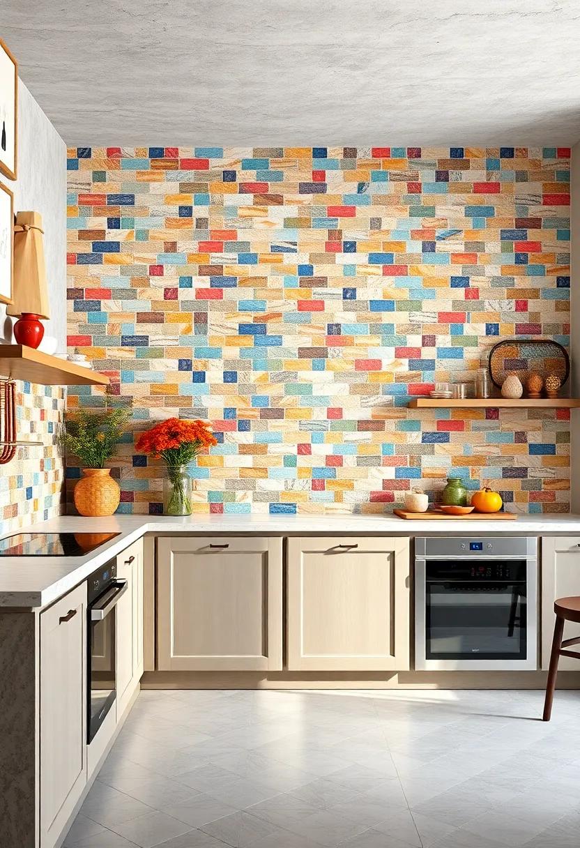 Mosaics of Color: Create⁢ a dynamic effect with colorful mosaic tiles, mixing and matching shades for a ‌unique burst of creativity