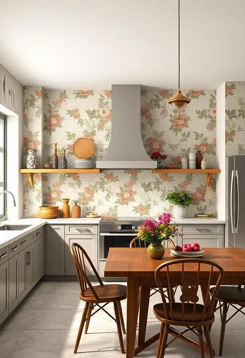 Vintage Floral Prints: Bring a touch of nostalgia with tiles adorned in vintage floral motifs, perfect for⁣ accent ‍walls or ‍backsplashes