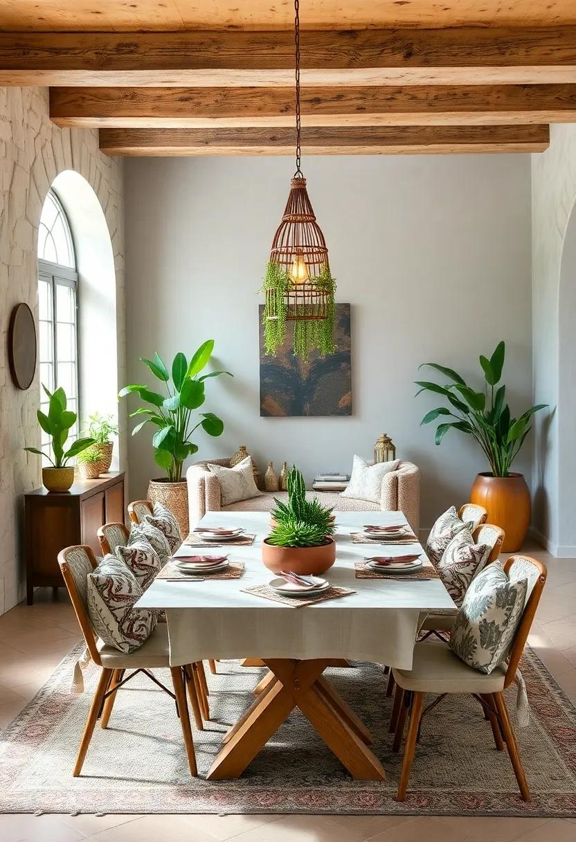 Add Greenery:⁢ Fill your‍ space with ​plants like hanging pothos or ‍succulent‍ centerpieces to breathe life into your dining area