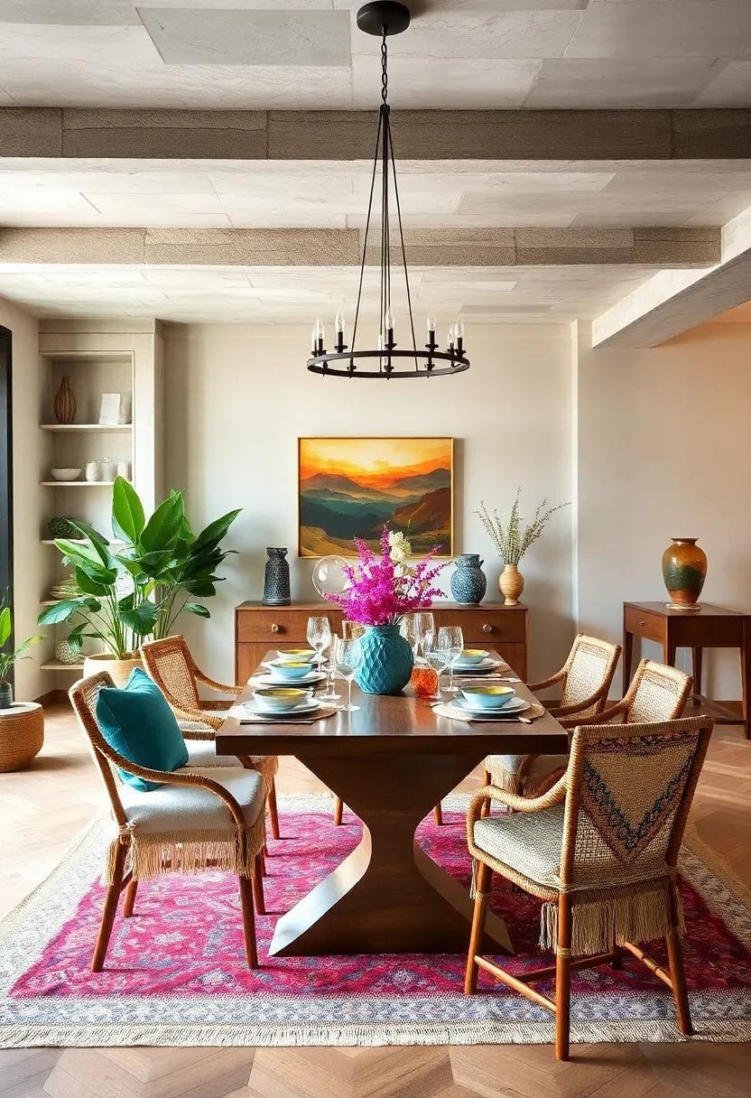 Play with Color: Introduce⁤ vibrant accent colors through textiles, artwork,⁣ or‌ centerpieces to ​add personality and energy