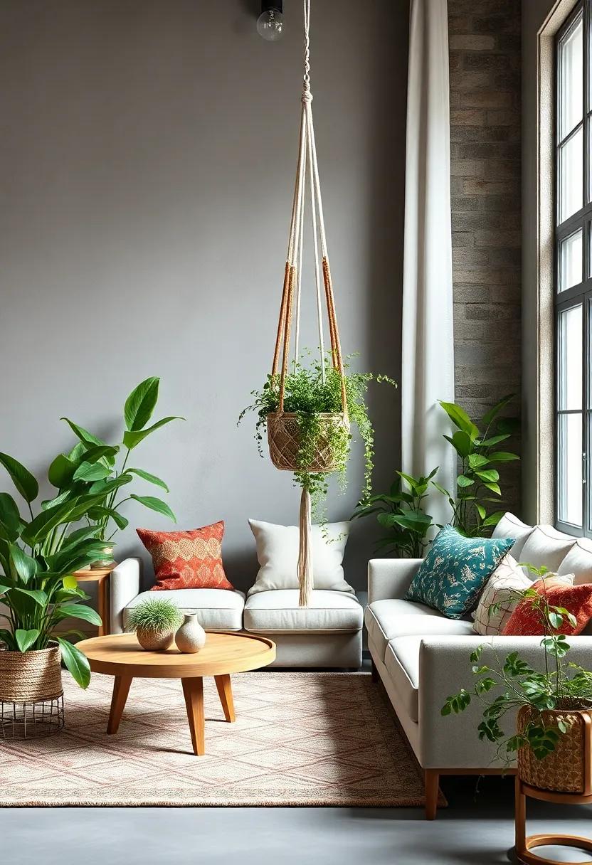 Hang a macramé plant holder ⁣near a window to elegantly display trailing vines and⁢ add vertical interest
