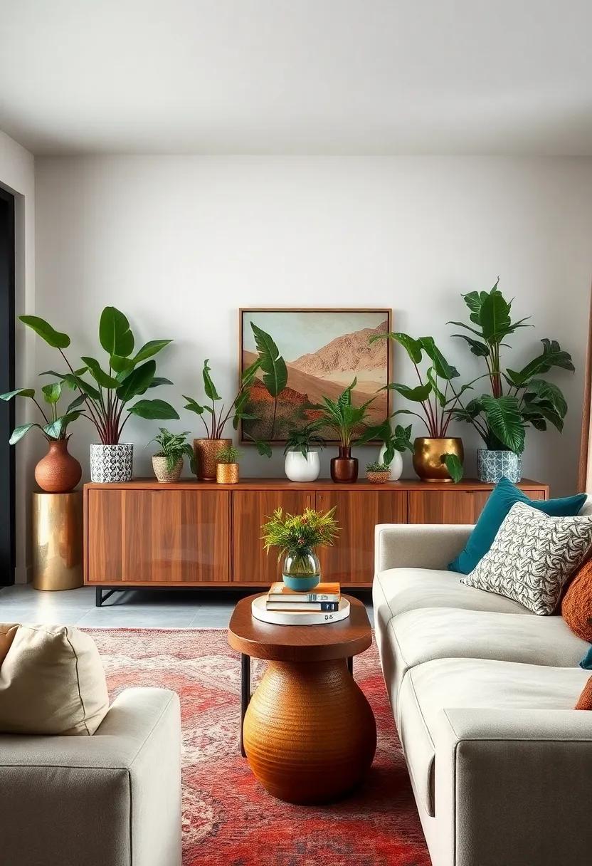 Embrace the art of ‍layering by ⁢placing differing⁢ heights of greenery on a sideboard for a⁤ dynamic visual impact