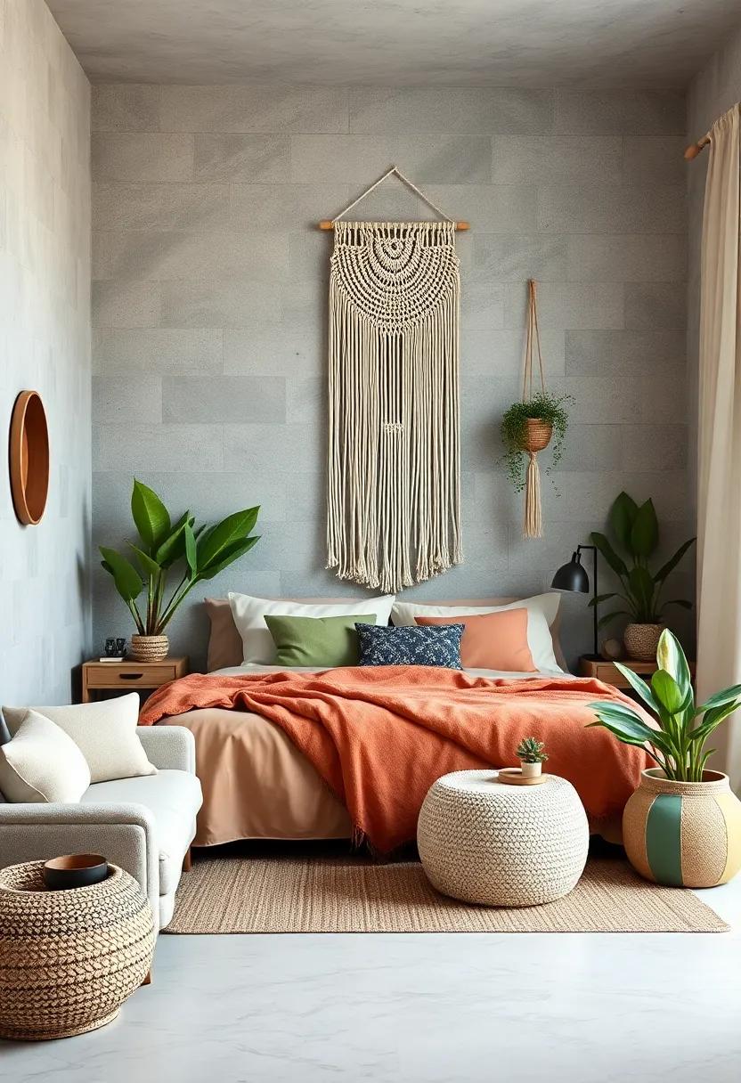 Incorporate⁤ Macramé: Add ‍macramé wall hangings or planters to bring a touch ⁢of bohemian craftsmanship⁢ to your ‍bedroom⁢ decor