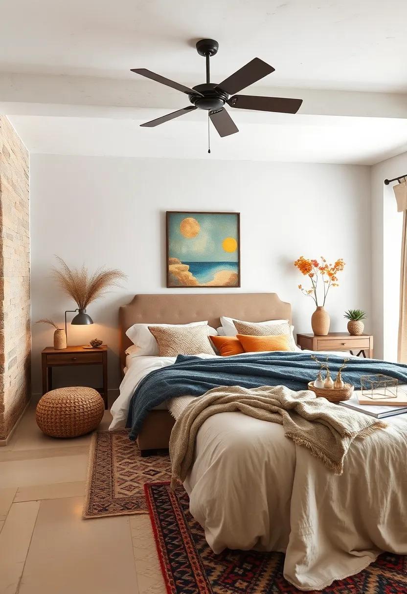 Feature a statement Piece: Invest ⁢in one standout piece, ⁤such as a vintage headboard​ or an oversized piece of art, to draw attention in the room