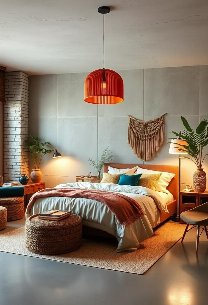 Choose Unconventional Lighting: opt for unconventional light fixtures like a colorful pendant or a ‌whimsical floor⁣ lamp to add character