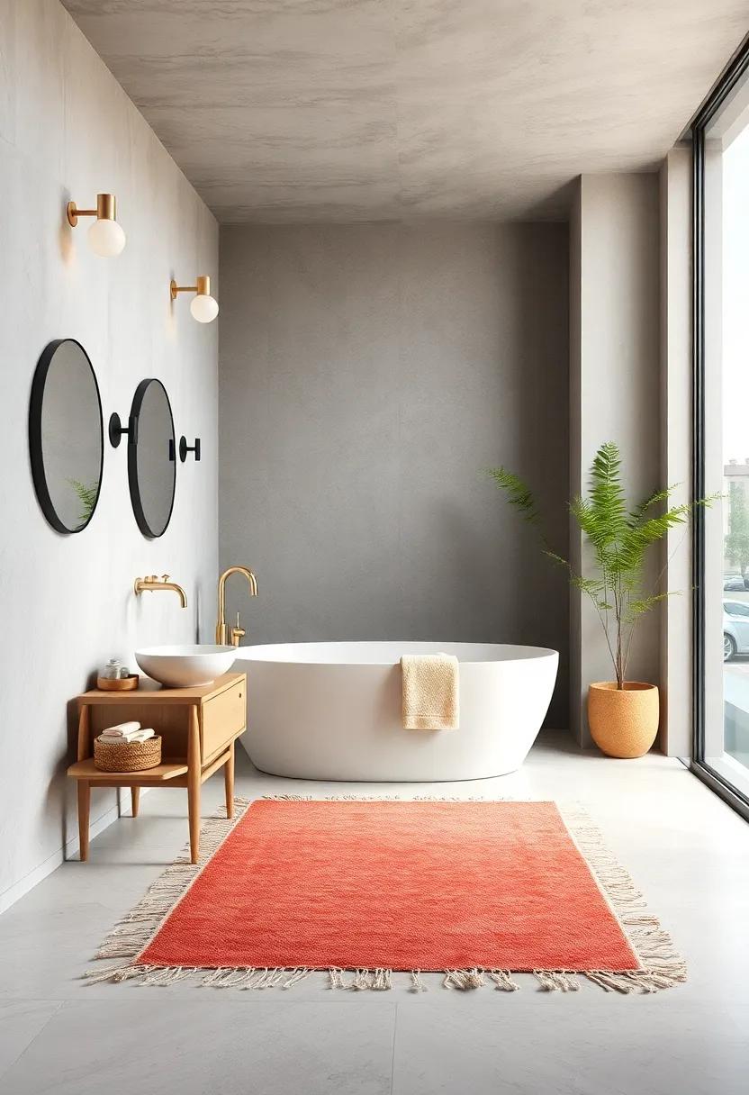 Add⁢ a simple,⁢ understated rug‍ that complements the⁢ color‌ scheme⁣ and adds comfort underfoot