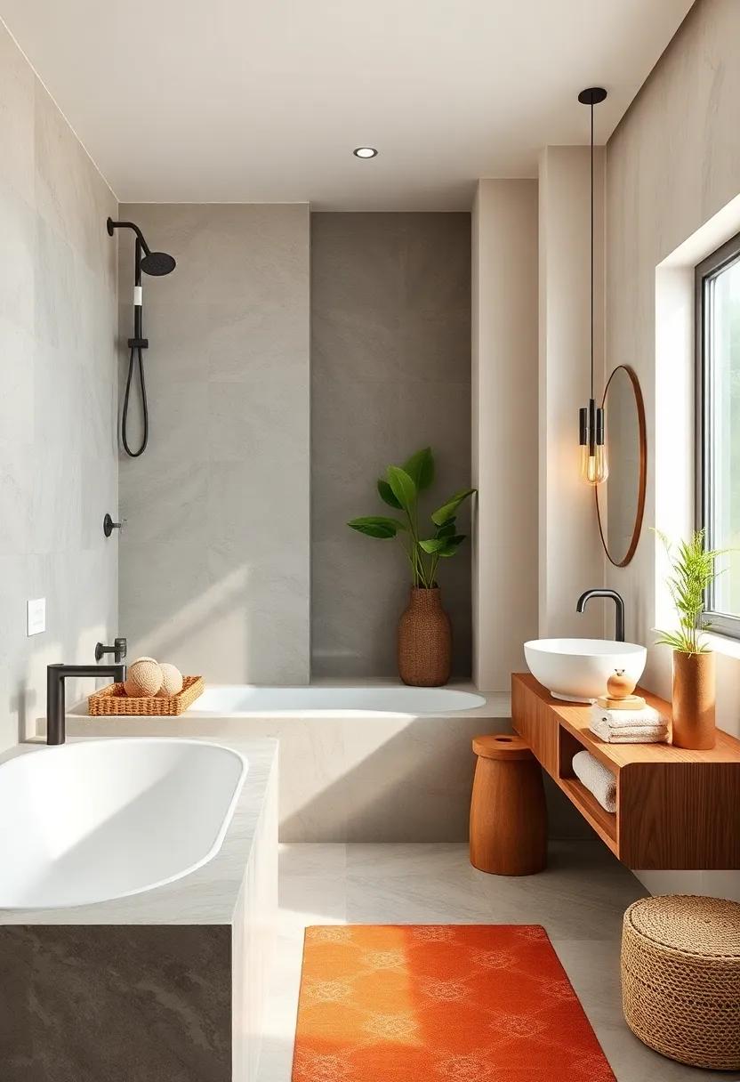 Incorporate ‍natural materials such as bamboo or ⁤wood to bring warmth and an organic ⁤touch to your bathroom