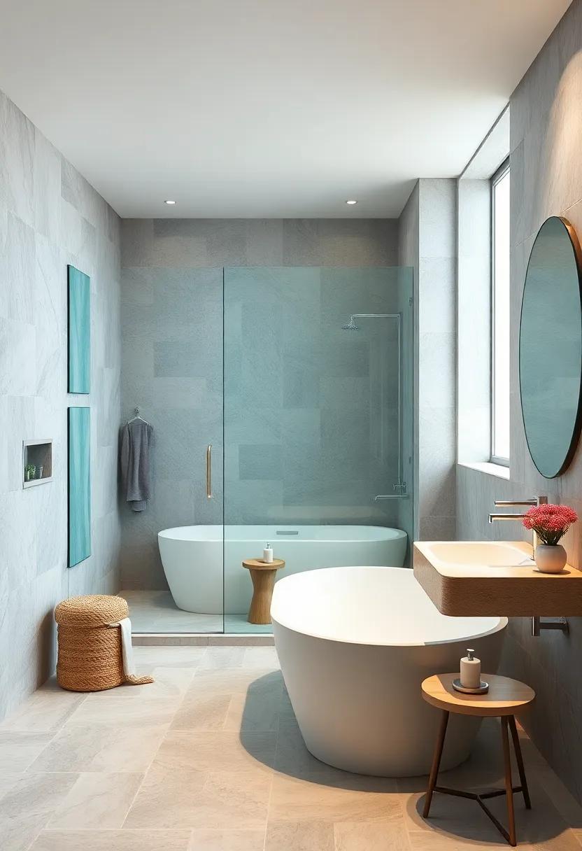 Glass Shower Enclosures: Enhance the illusion of space⁣ with‌ frameless glass ‌shower enclosures,allowing for uninterrupted sightlines