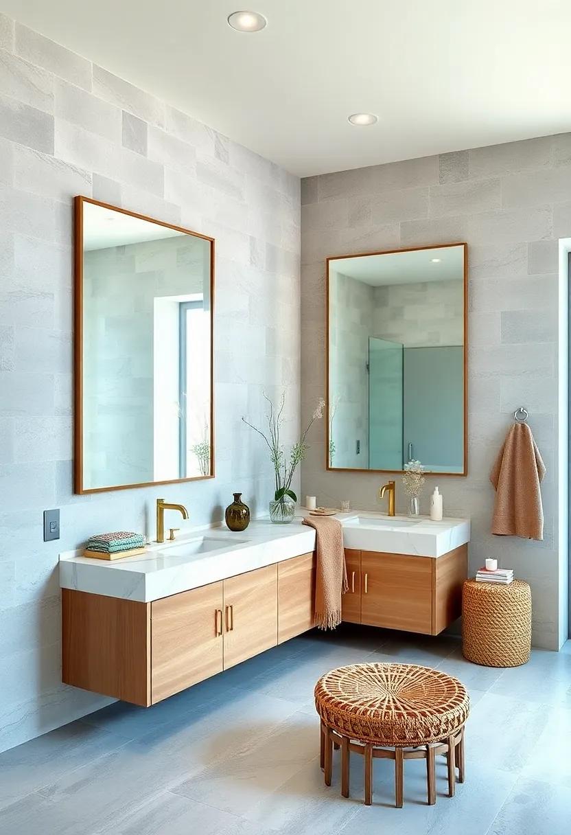 Large ‌Mirrors: Employ oversized mirrors to reflect light ⁢and amplify space, ‌making your coastal bathroom feel even⁣ more inviting