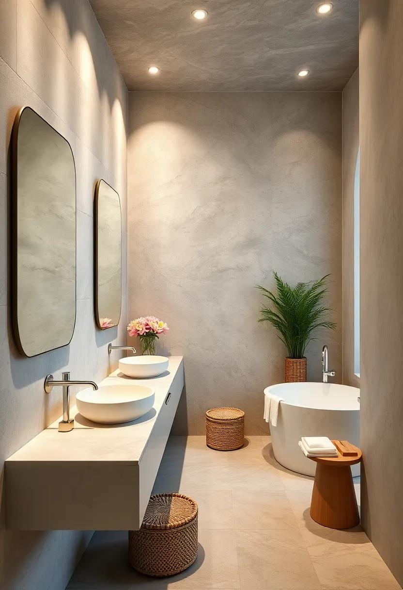 Smart Technology Integration: Incorporate ⁢smart‌ mirrors or controlled lighting systems for modern convenience, merging functionality with style