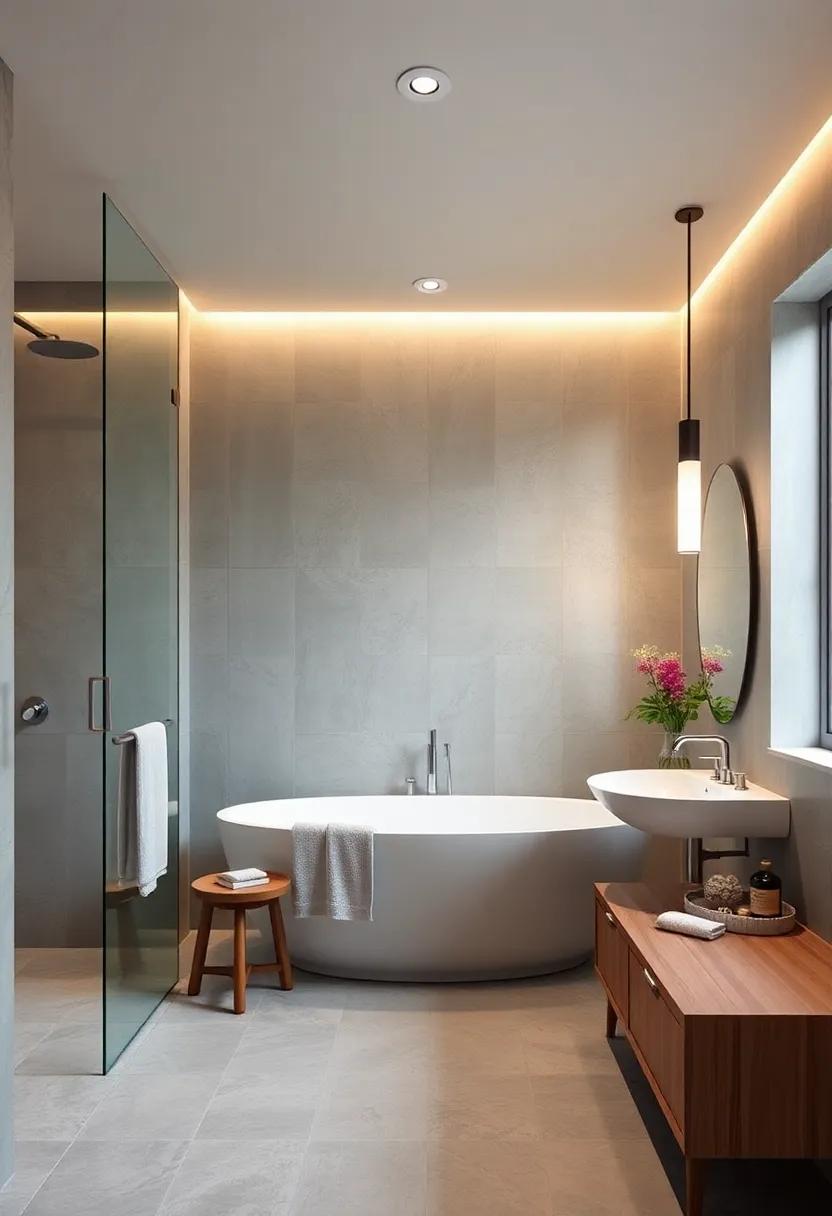 Soft, Ambient​ Lighting: Install dimmable lighting options to create a peaceful ambiance in the evenings, perfect for unwinding after a long day