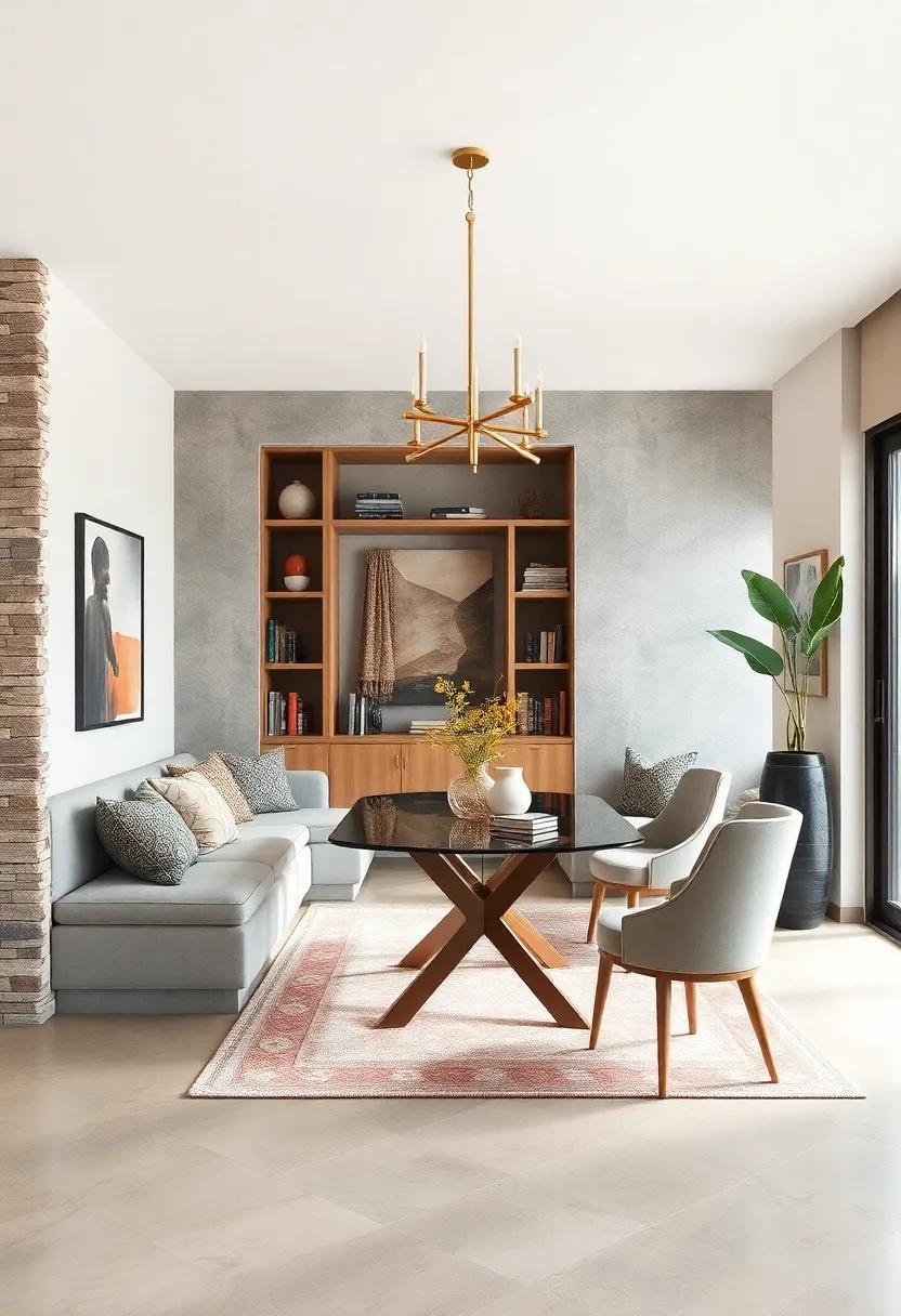 Book ⁣Nook Blend: Integrate a‌ small bookshelf ‍with built-in seating to encourage‍ reading ​and ⁣leisurely meals in your dining area