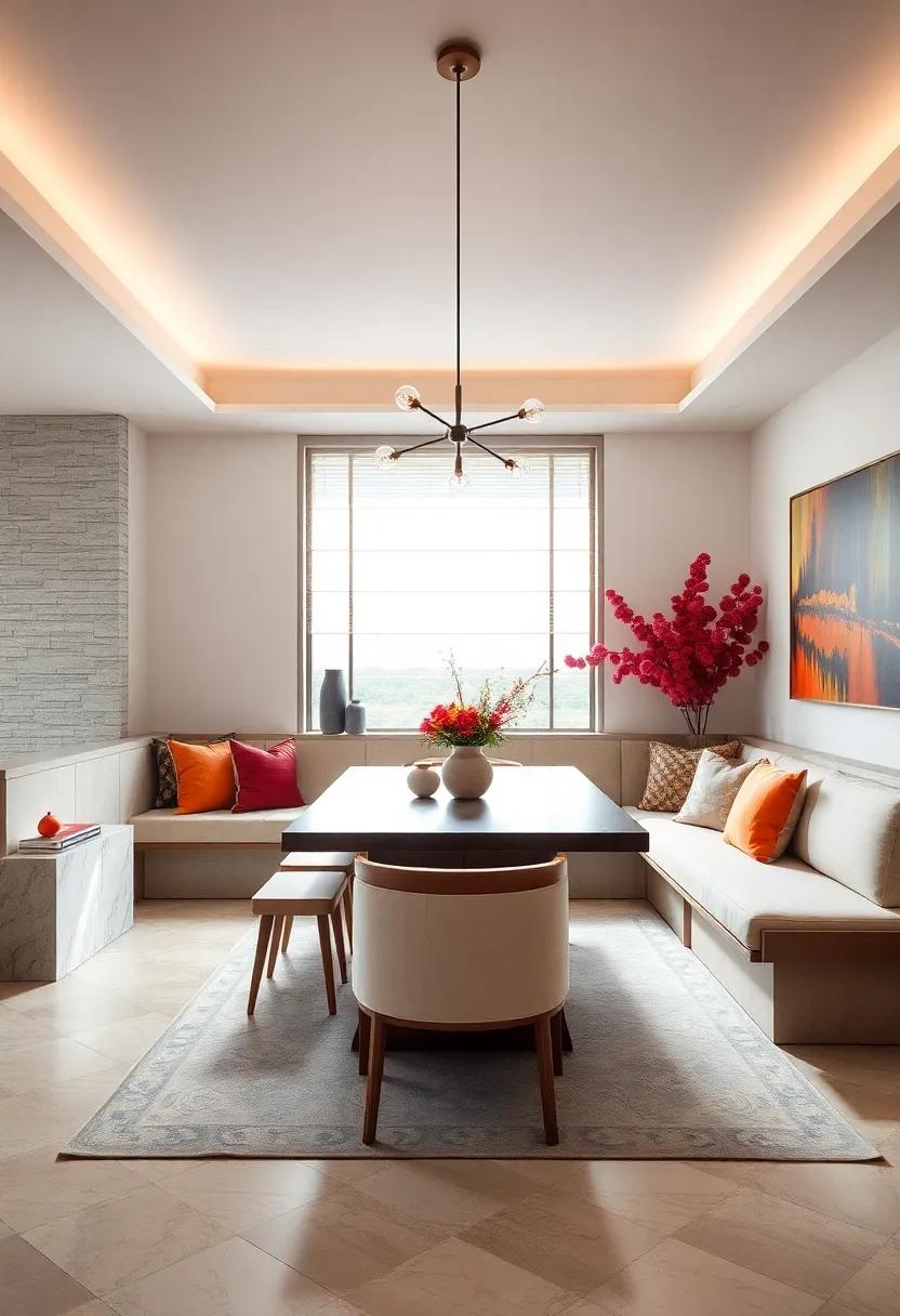 Chic Banquette: Design ‌a modern banquette that⁢ wraps ‌around a ⁤table,creating a ⁣stylish yet‍ practical solution for ⁢family gatherings