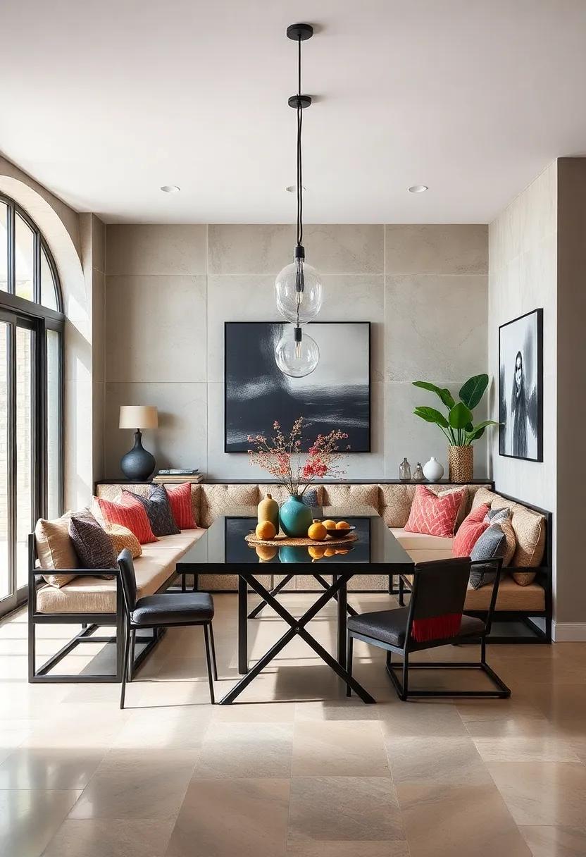 Industrial Edge: ​Use ⁢metal frameworks for built-in‌ seating to achieve a chic industrial vibe, perfectly marrying form ⁣with function