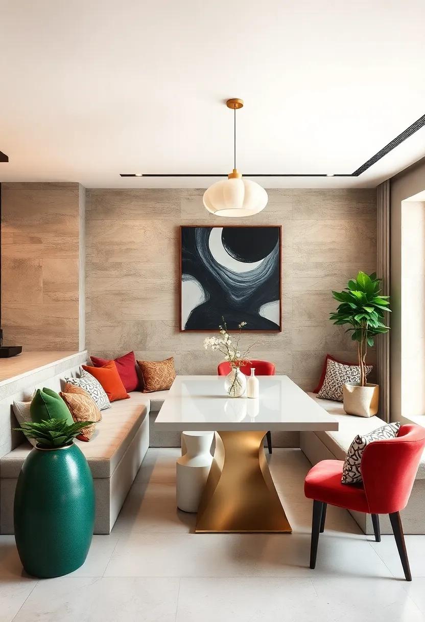 Minimalist Design: Embrace a minimalist⁤ approach ⁣with ⁤simple, sleek built-in benches that echo the ​clean lines of contemporary‍ décor