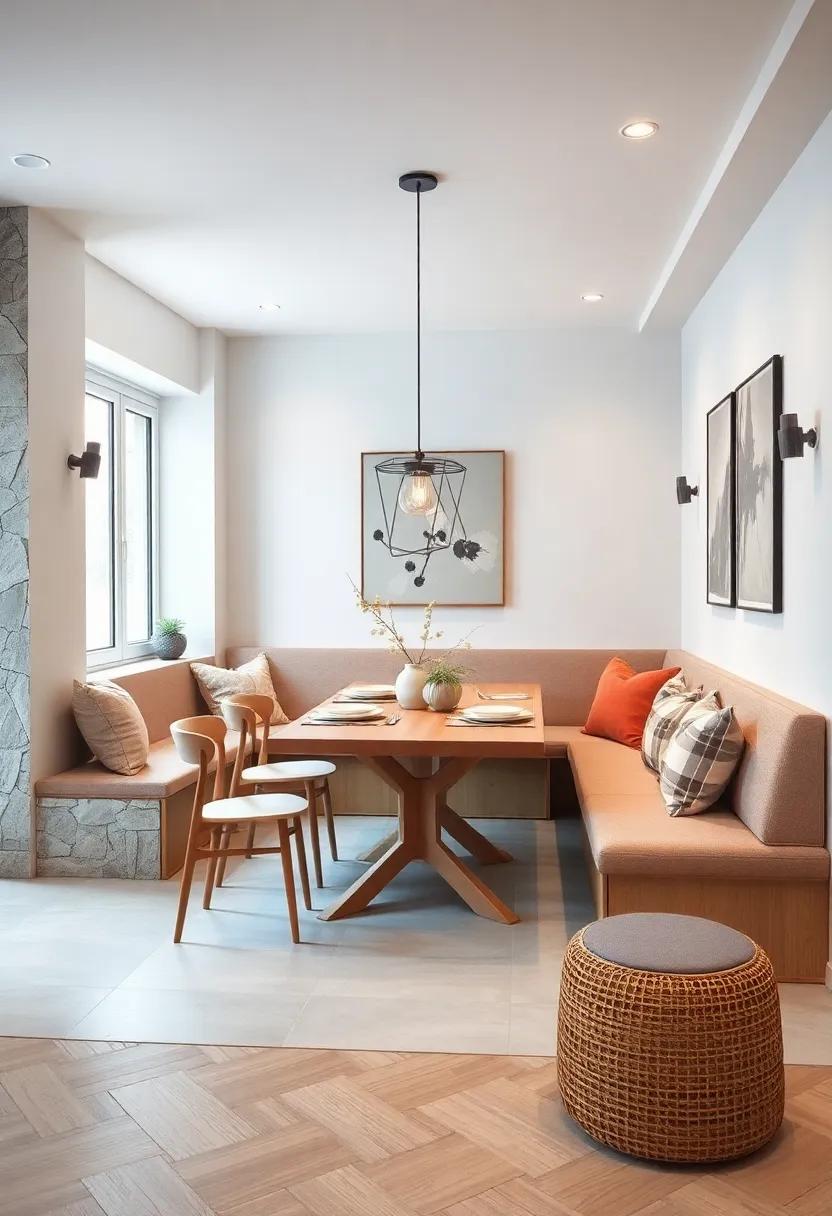 Scandinavian style: Lean into Scandinavian design‌ with minimalistic ‌built-in seating featuring ⁢light wood ‌and soft ⁣textiles⁤ for a serene dining⁢ experience