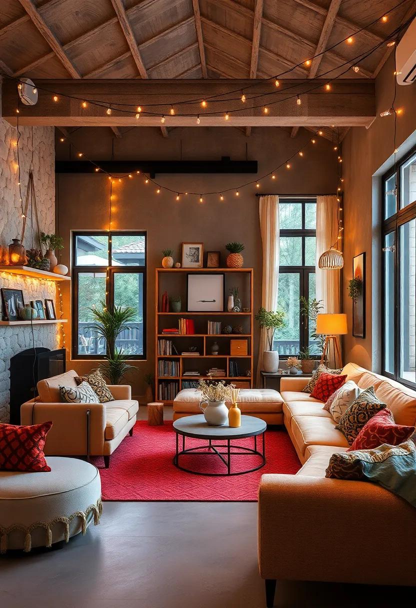 String Lights: Drape twinkling string lights along shelves or around⁢ windows for ⁢a whimsical touch and a‍ cozy, inviting ambiance
