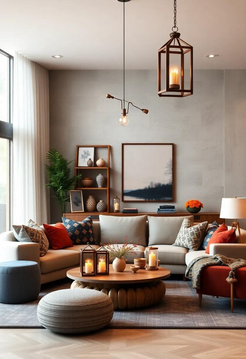 Floor Lamps with Flair: Opt for imaginative floor lamps featuring quirky designs or colorful shades that serve as both ‌art and atmosphere enhancers