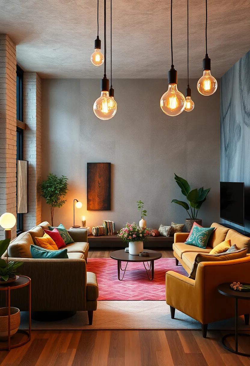 Artistic Bulbs: Look for unique bulb shapes that act as a⁢ piece of art in themselves, contributing to⁢ the⁢ eclectic flair⁢ of your living ⁣room