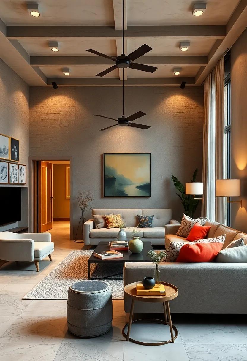 Layered⁤ Lighting: Architect⁣ a ⁤warm atmosphere by mixing different types of lighting (ambient, task, accent) to create depth​ and⁤ dimension