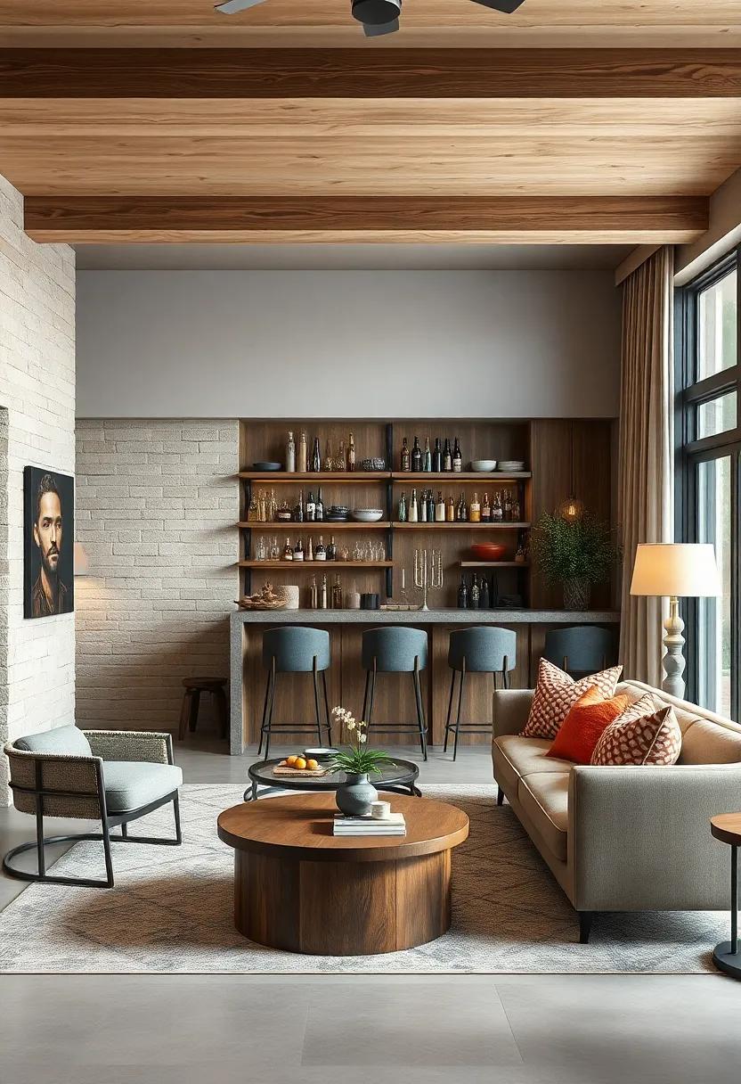 Rustic Retreat:​ explore the warmth of rustic wood and metal accents in small​ bar designs that evoke ⁢a cozy, cabin-like‍ feel perfect for whiskey lovers