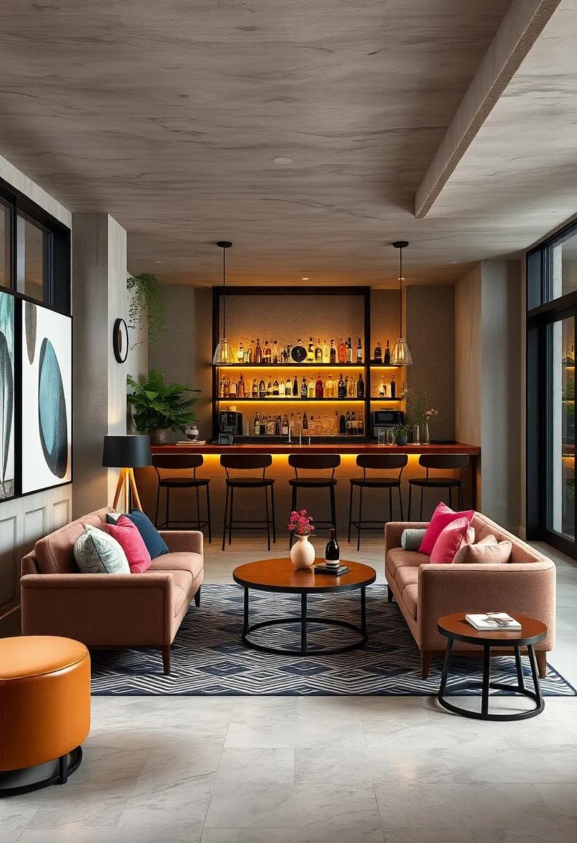 Urban Chic: See how modern city-inspired bar ⁣designs utilize ‍industrial materials and sleek silhouettes to create a ⁤sophisticated yet inviting atmosphere