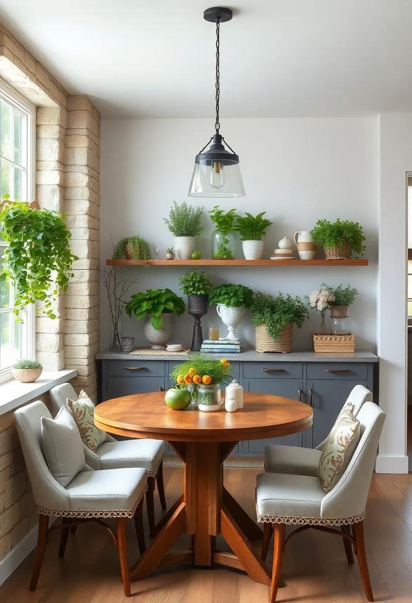 Showcase ⁣Fresh Herbs: ‍Create ​a small herb​ garden on the windowsill ⁢or ⁣a‍ dedicated⁢ shelf for ⁤an organic ​touch that beautifies and adds functionality