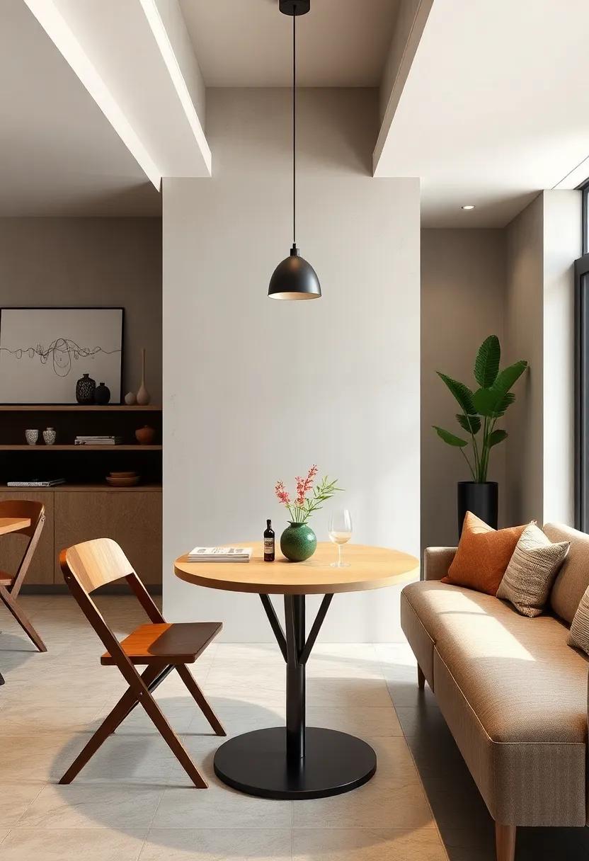 The Bistro Buddy: Inspired by café culture, this⁢ small round table brings a charming‌ touch to compact⁣ quarters for intimate meals