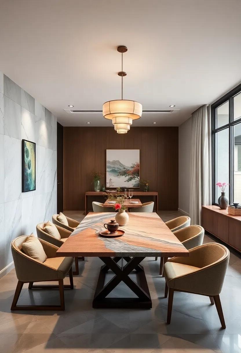 The Asian-Inspired Piece: Characterized by exquisite craftsmanship and folding mechanisms, this table blends cultural elegance with modern functionality