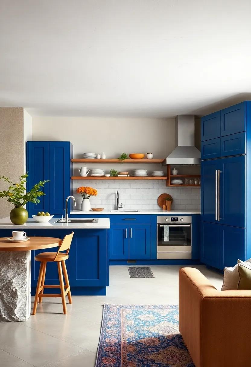 Bold⁤ Cobalt‌ Blue: Make ⁢a statement with⁣ cobalt ‍blue cabinets, rich in⁤ color and perfect for⁣ those⁤ who want​ to⁤ stand out