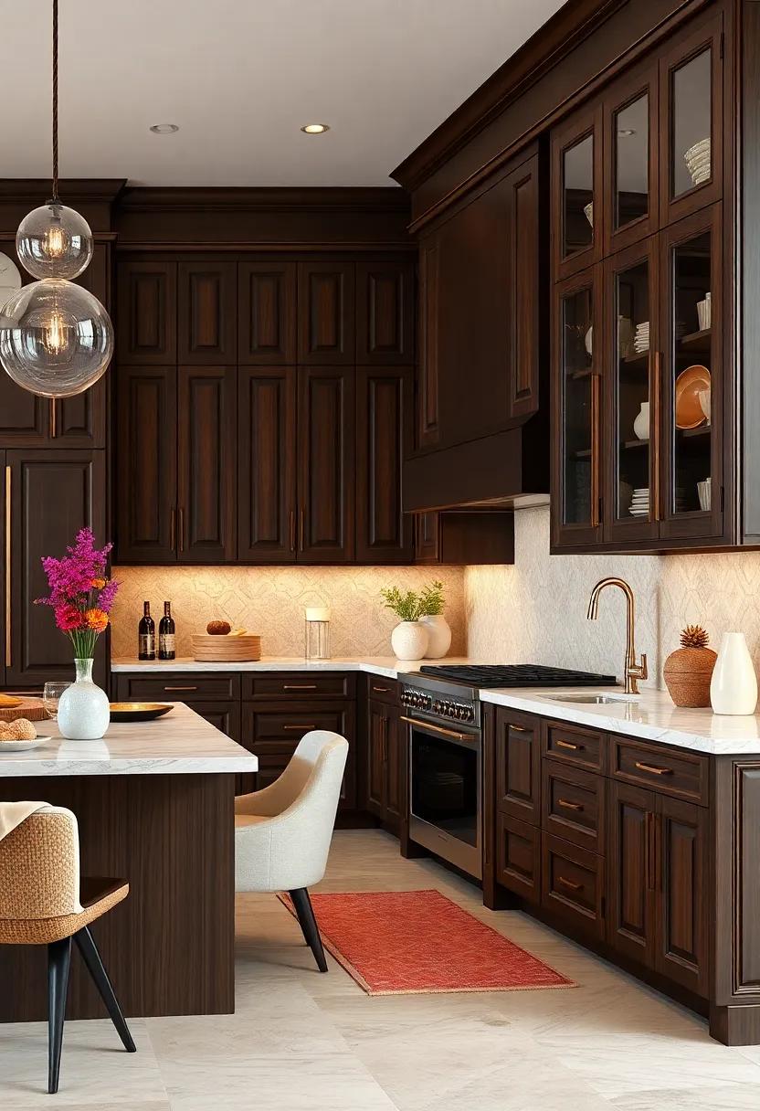 Elegant Mocha Brown: Rich mocha ‌cabinets‌ bring a‌ touch of sophistication and can work ‌beautifully in traditional or modern spaces