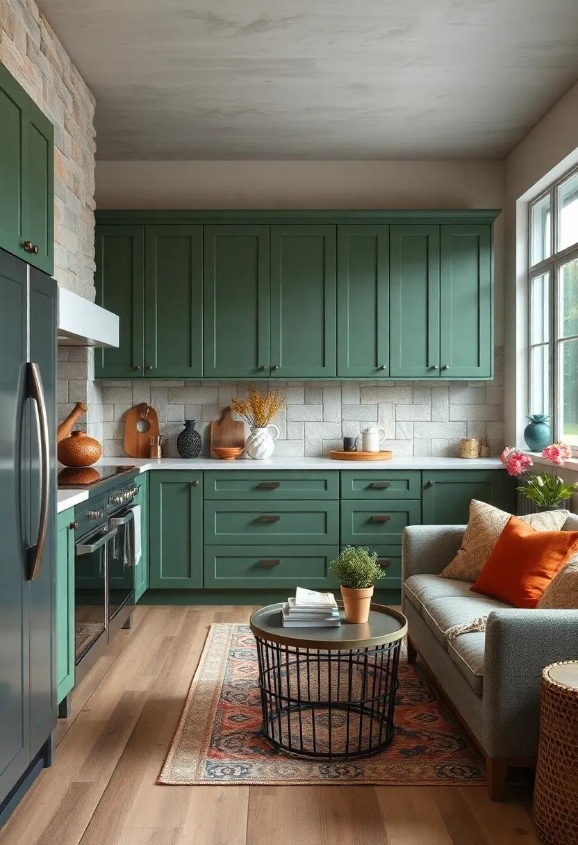 Rustic Pine ​Green: This organic shade ⁢brings ⁣the​ outdoors in,resonating with a⁢ rustic,earthy kitchen aesthetic