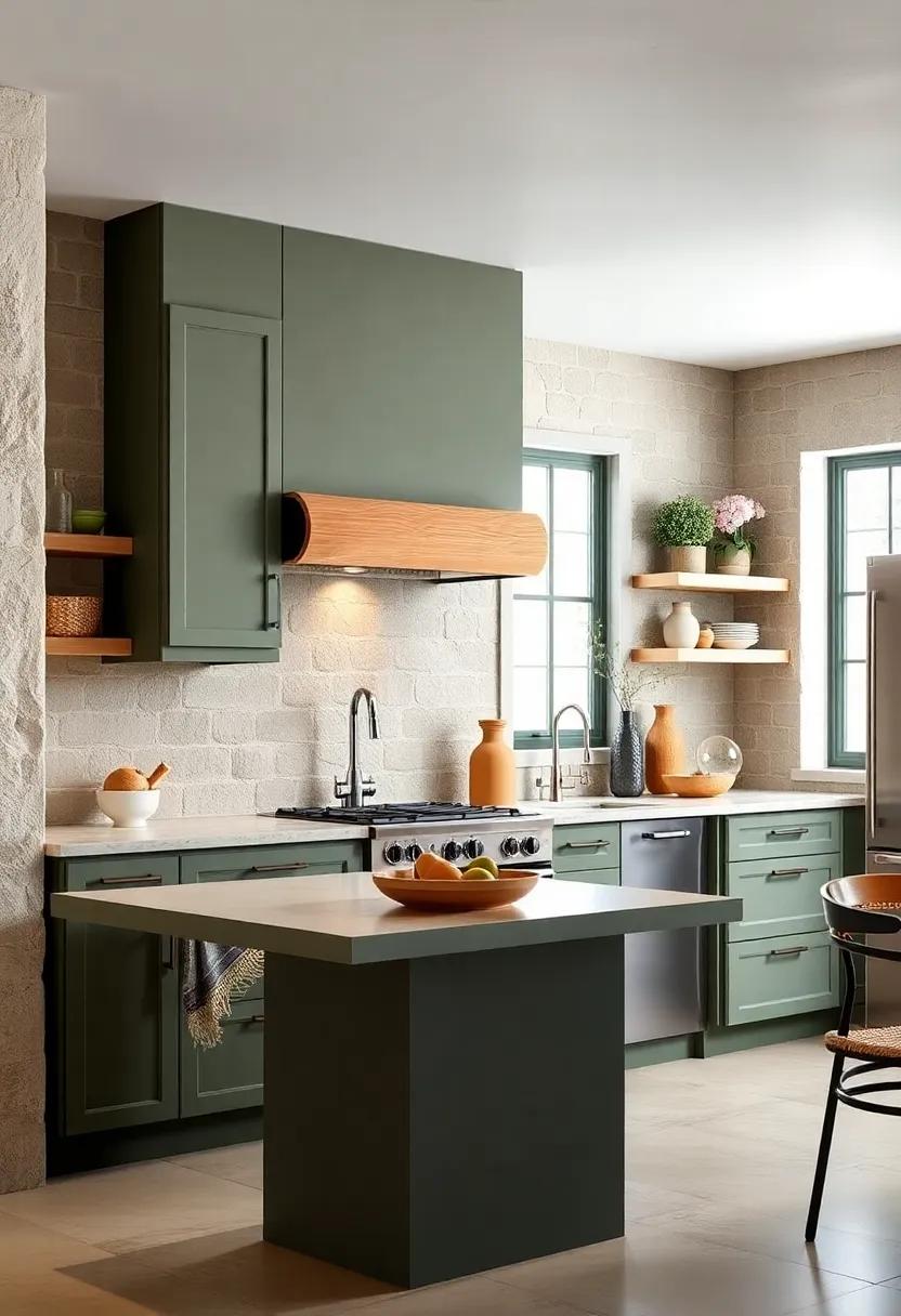 Subdued Olive: Subtle ⁢and sophisticated,‌ subdued olive ⁣cabinets provide an earthy tone that complements a⁤ variety of kitchen ‍styles
