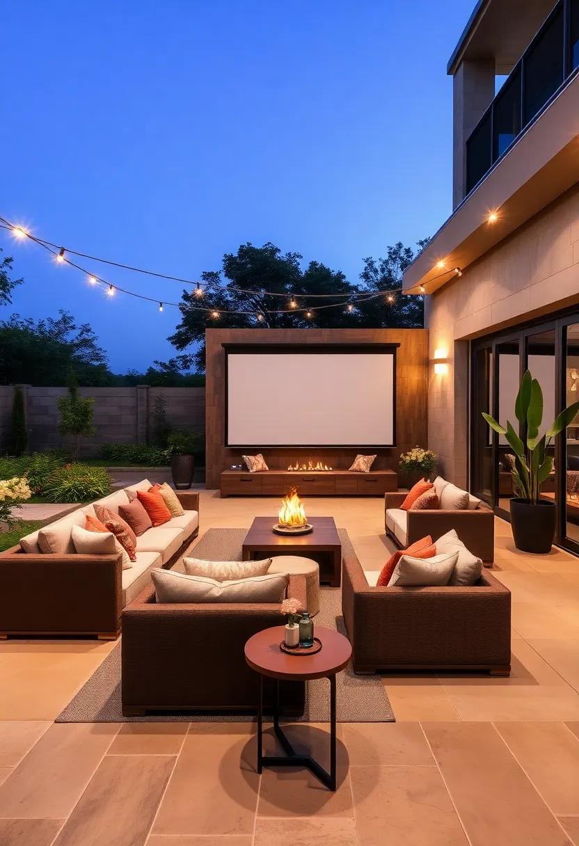 Bohemian Sanctuary: Drape colorful textiles over a spacious sectional, adding oversized cushions and whimsical decor to transform your patio into a cozy, eclectic hideaway