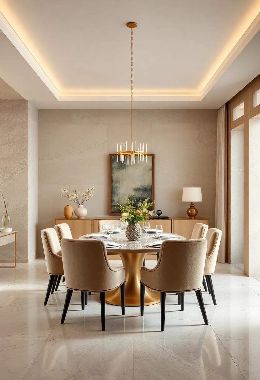 incorporate plush velvet or silk upholstery⁤ on dining chairs for a⁤ touch ‌of elegance⁢ and ​comfort