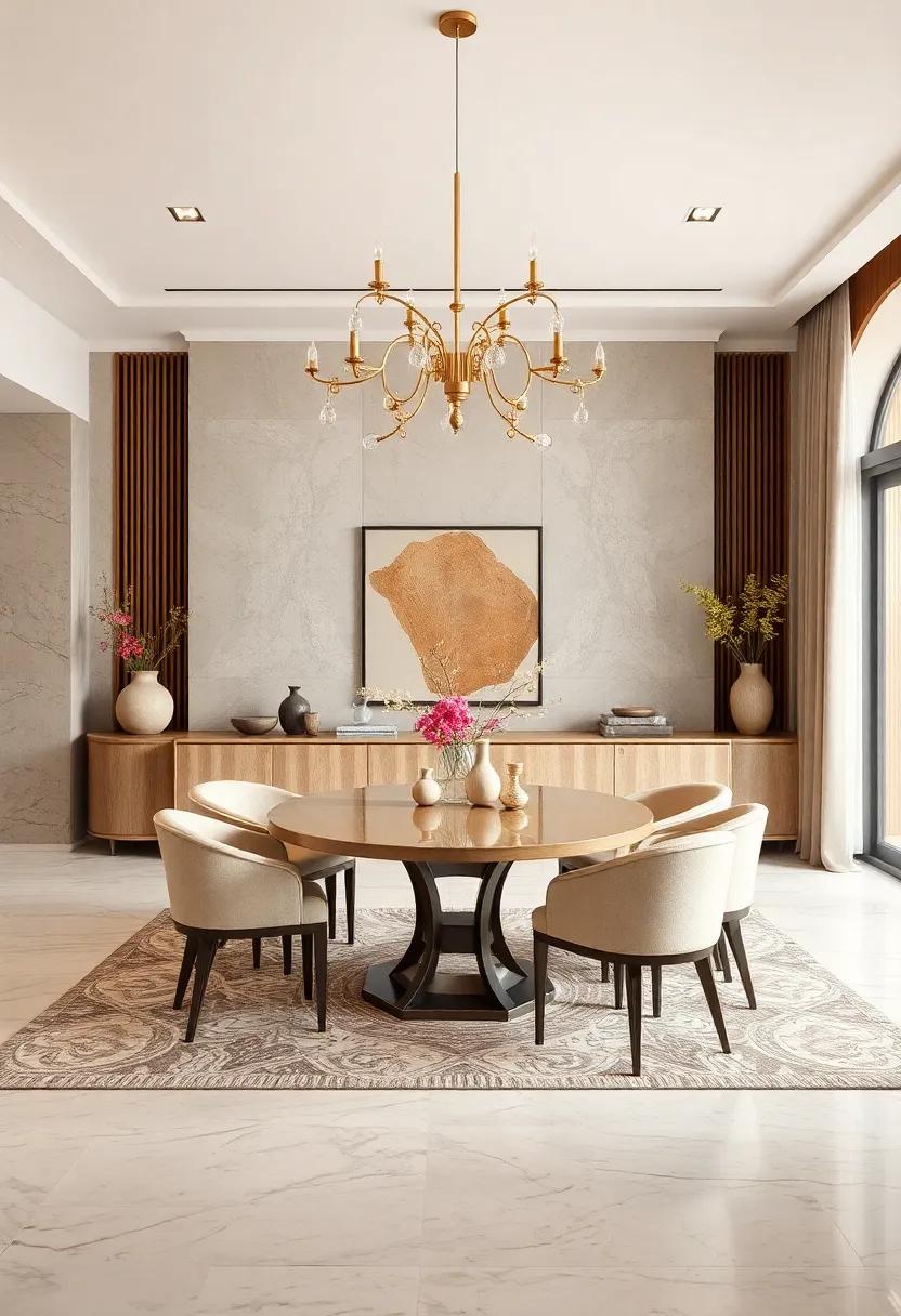 Incorporate elegant ⁣sideboards‌ in light woods ​to store ‍dining essentials ‌while ⁤providing additional surface space