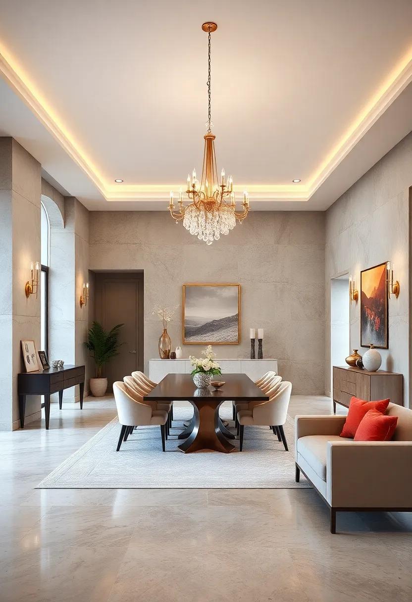 Consider installing tasteful⁢ wall sconces that complement the ‌chandelier while offering additional lighting options