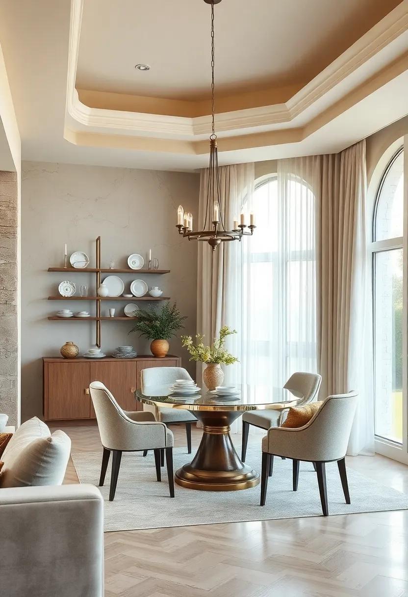 Add ⁢personality with a vintage china display ‍as a charming focal point in⁤ your dining room